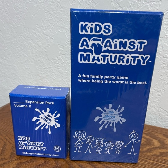 Kids Against Maturity Core Game & Expansion Packs 1 Card Game for Kids - Picture 1 of 4